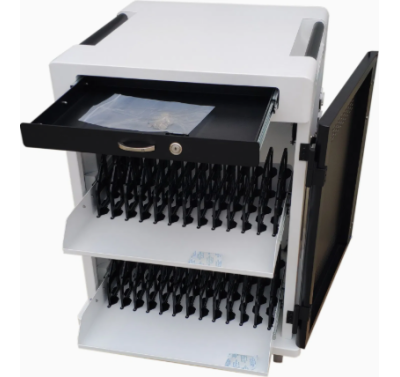 Tủ chứa thiết bị laptop và tablet có chức năng sạc pin, theo dõi nhiệt độ và độ ẩm. Loại 36 khe.