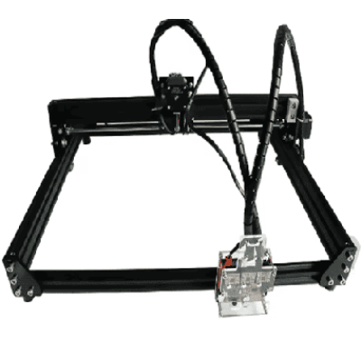 Bộ STEM lĩnh vực CNC Laser, lồng bảo vệ, kính bảo vệ mắt, phần mềm lập trình và thư viện kèm hướng dẫn sử dụng, khung chương trình và bộ giáo án tổ chức hoạt động trực tuyến.